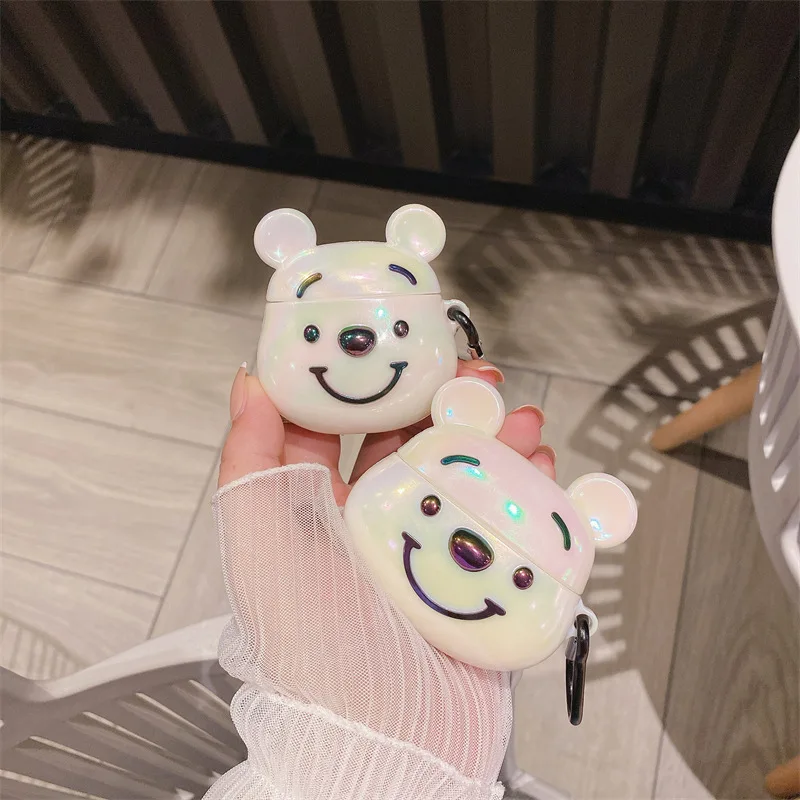 

Colorful Cartoon Cute Bear Case for Apple AirPods 1 2 Pro Cases Cover IPhone Bluetooth Earbuds Earphone Air Pod Pods Case