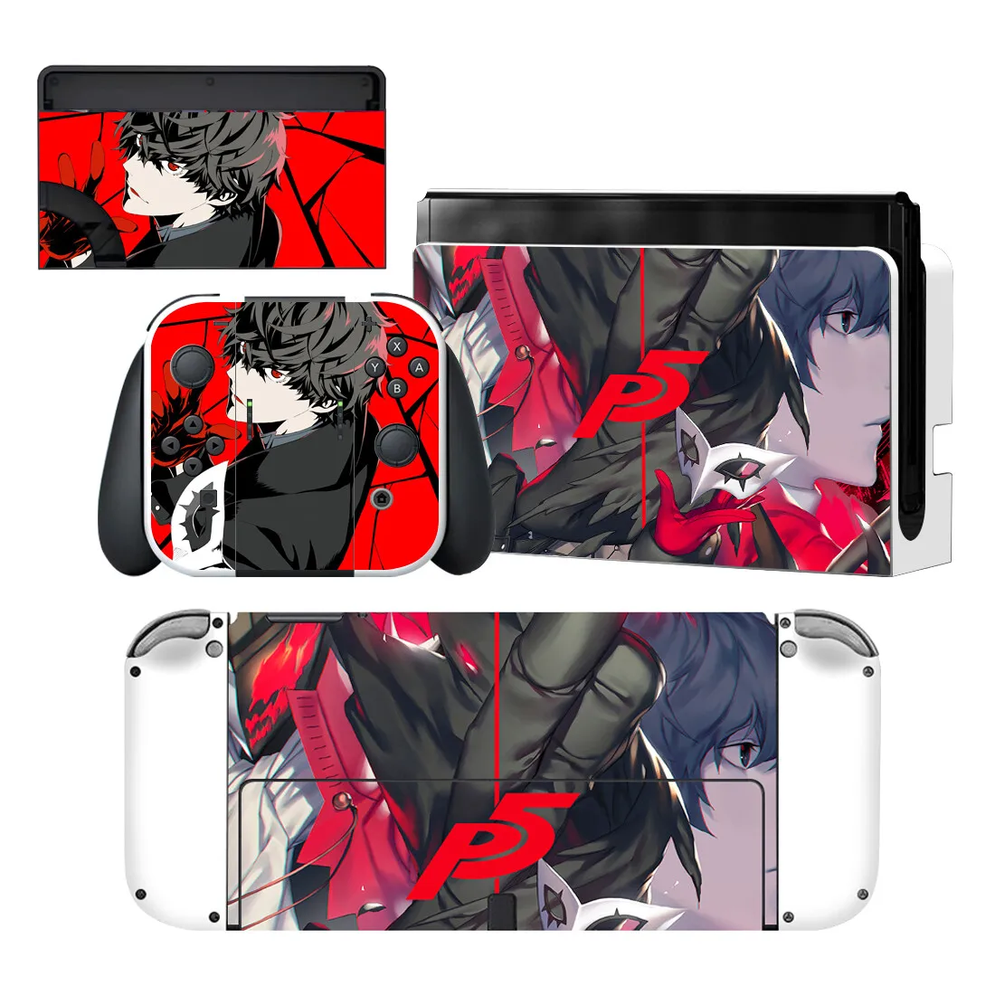 

Persona 5 Nintendoswitch Skin Cover Sticker Decal for Nintendo Switch OLED NS Console Joy-con Controller Dock Skin Vinyl