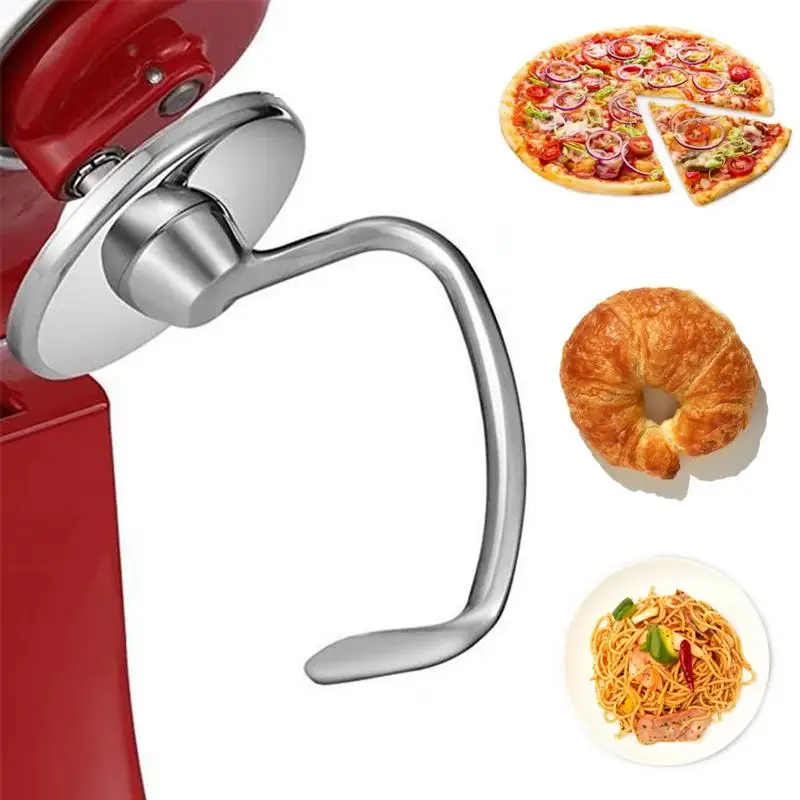 Stainless Steel Spiral Coated Dough Hook Non Stick Stand Mix