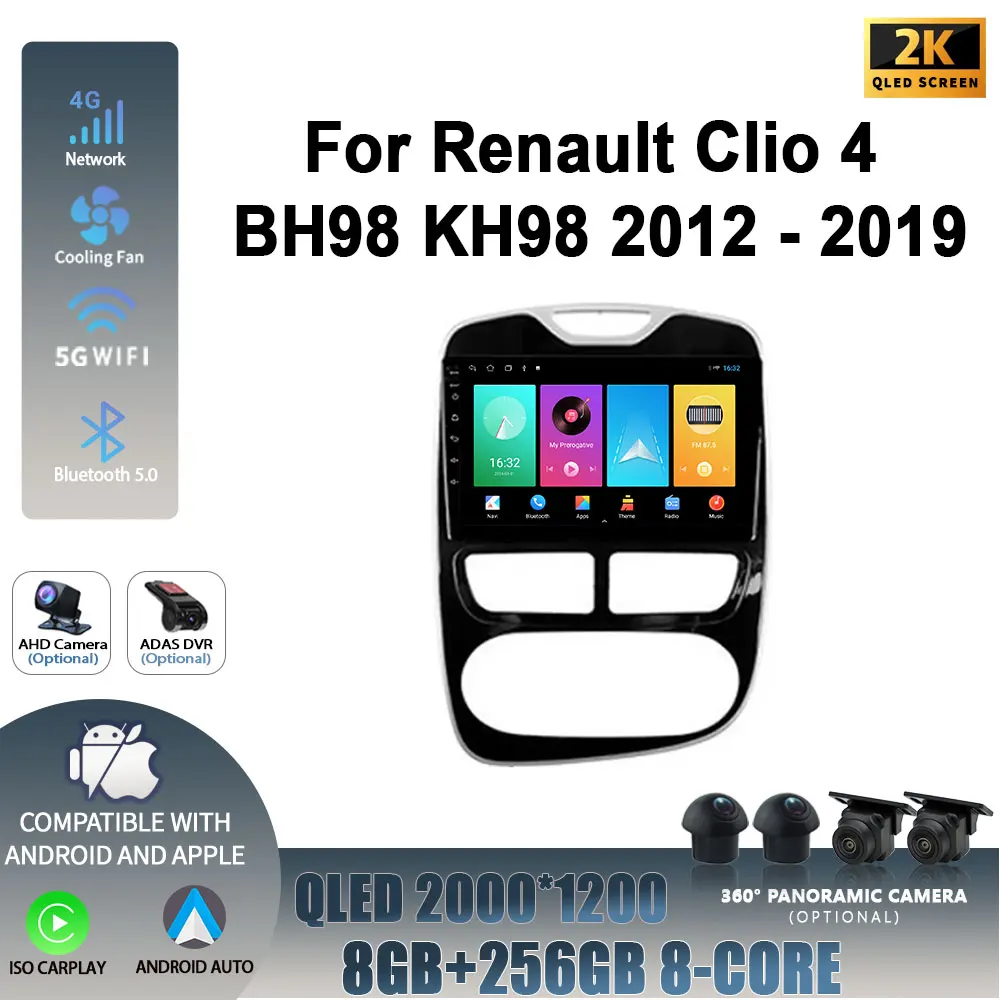 Android 14 для Renault Clio 4 BH98 KH98 2012-2019 головное устройство беспроводной Carplay стерео