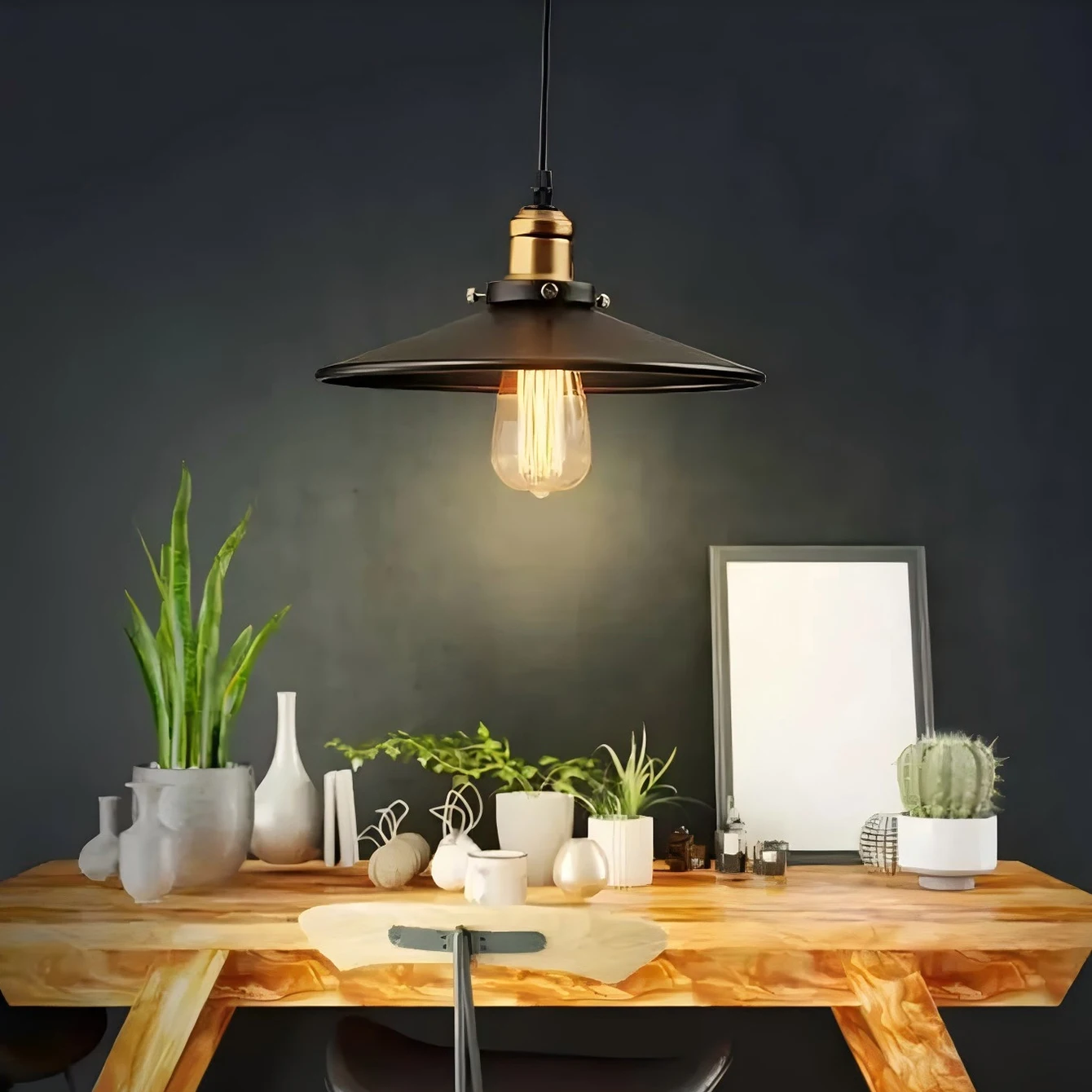 Стеклянная подвеска в стиле ретро