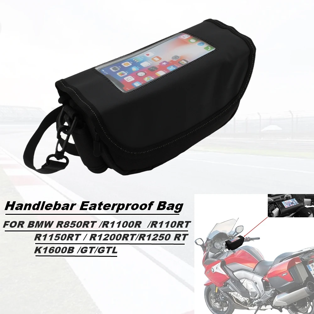 

FOR BMW K1600 B GT GTL Motorcycle Bag Backpack Waterproof F850R RT R1100R R1100RT R1200RT Black Navigation Cell Phone Bag