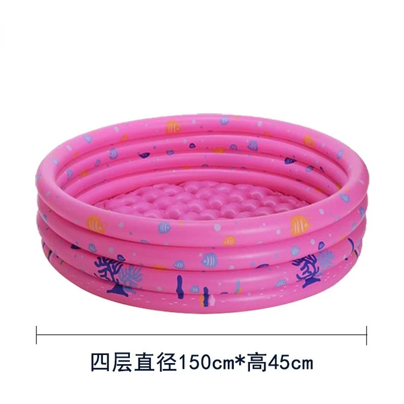 

Swimming Pool New 150cm Four-ring Round Baby Swimming Ocean Ball Pool Children's Fishing Pond