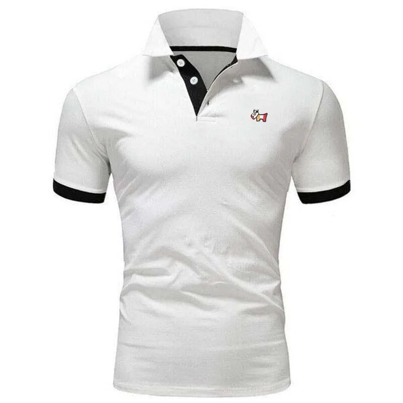 Golf Apparel Men's Summer Casual POLO T-shirt Quick drying breathable polo shirt Cotton short sleeve golf men's fashion T-shirt