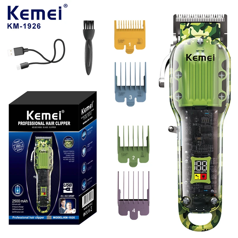 Аккумуляторная Беспроводная Машинка для стрижки волос профессиональный