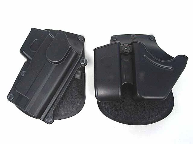 

Tactical SG21+CU9 Black Handcuff Holster Pistol Holster Double Stack Magazine Case Pouch for Hunting Accessories