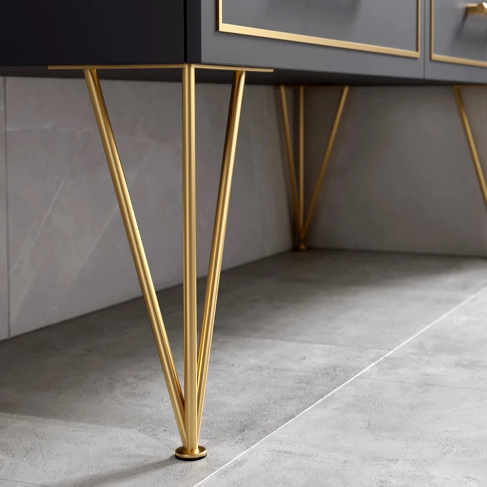 

Adjustable Stainless Steel Furniture Feet Bathroom Cabinet Foot Coffee Table Legs Kitchen Cabinet Accessories Telescopic Support