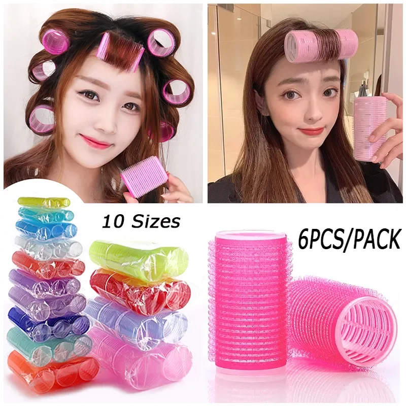 

NEW PCS Hair Rollers Self Grip Hair Curlers Lazy Curler Silk Curling Ribbon Hair Roller Heatless Curling Rod Headband Styling To