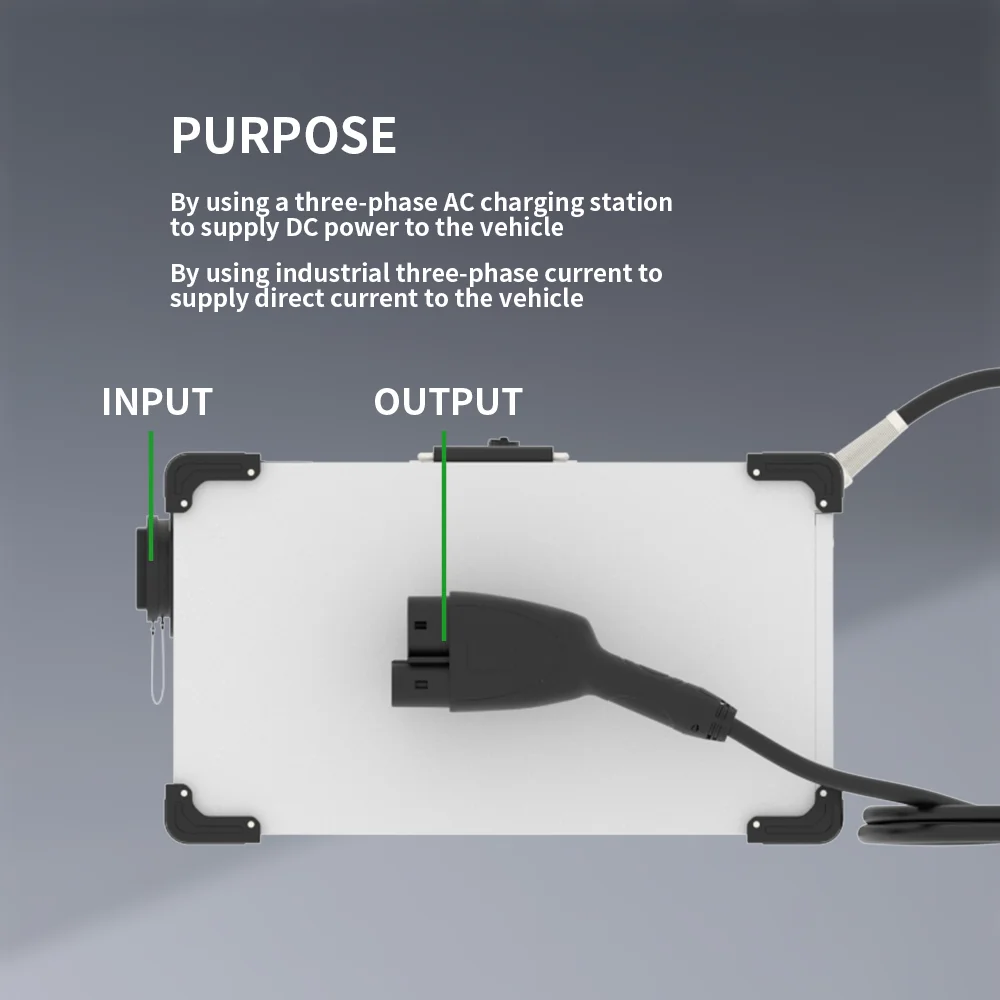 Фото Зарядное устройство Electway Type2 Type1 GB/T для электромобилей, 20 кВт, переменный ток, портативное зарядное устройство для электромобилей №4