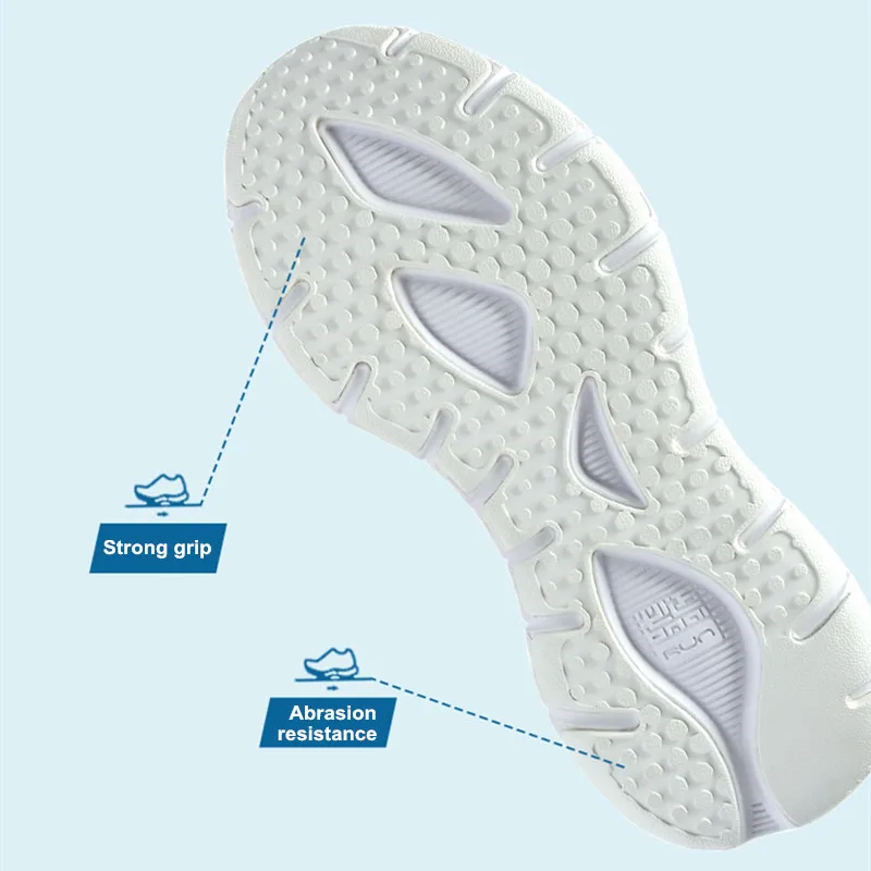 BMAI Running Shoes for Men Marathon Sneakers Man Breathable Light Gym Cushioning Sport Luxury Designer White Tenis Trainers Mens