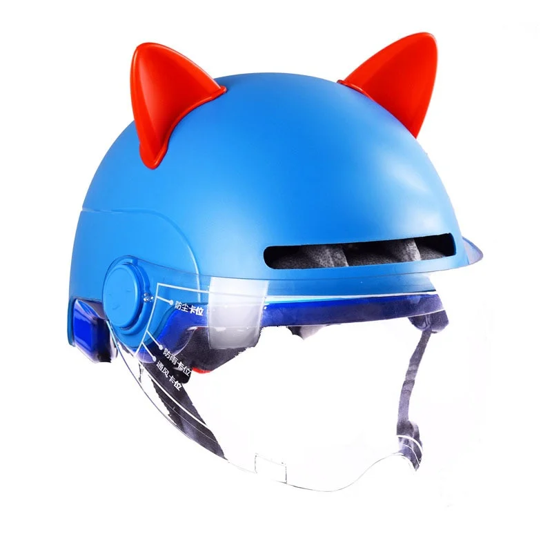 

2PCS/Set Car Motorcycle Helmet Cat Ears Motocross Full Face Off Road Helmet Decoration Sticker Cosplay Car Accessori Car Styling