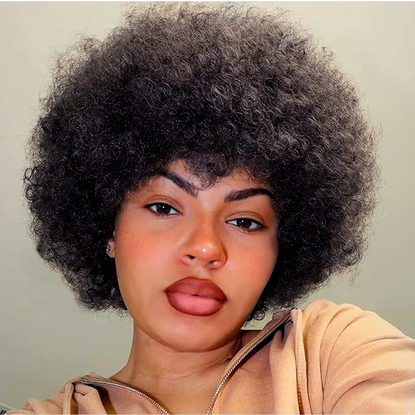 TNICE Афро-кудрявые парики из натуральных волос Короткие вьющиеся волосы для