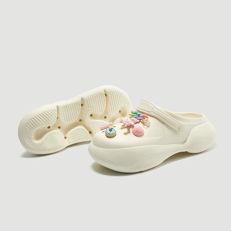 Love Home Hole Shoes 2022 Summer Home Slippers Sandals Outside Man Women's Thick Soled Increased Hollow Out EVA Beach Shoes