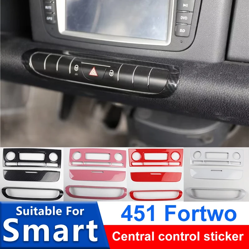 

Аксессуары для Mercedes Smart 451 Fortwo, Центральная кнопка управления автомобилем, декоративная защитная наклейка, модифицированные автомобильные принадлежности