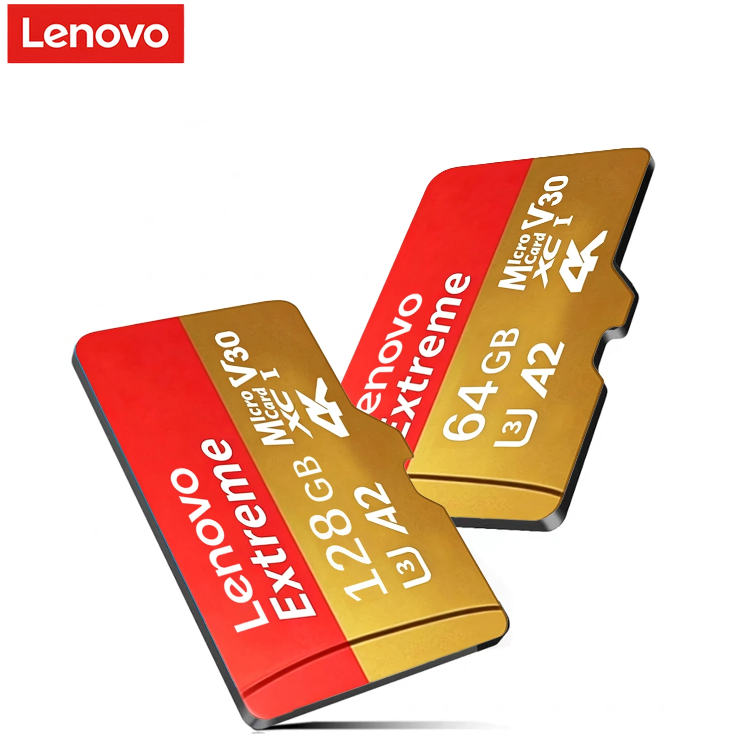 Фото Карта памяти Lenovo Extreme Pro Micro SD 128 ГБ 256 ГБ 512 ГБ, высокоскоростная карта Micro SD V60 U3 TF, Mini SD для телефона и камеры. №1