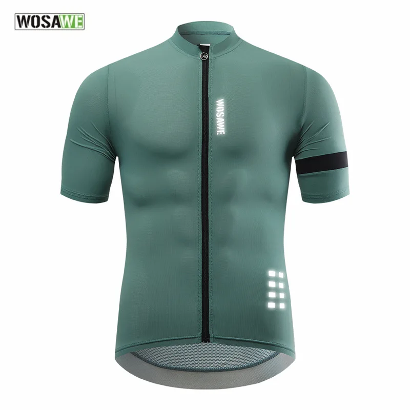 

WOSAWE Bike Jersey Pro Team Summer Short Sleeve Man Downhill MTB Bicycle Clothing Ropa Ciclismo Maillot Quick Dry Cycling Shirts