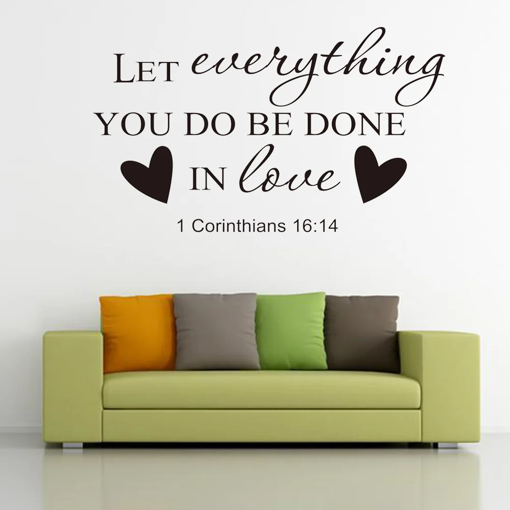 

Wallpaper Home Sticker Bible Verse Decal Removable Stickers Wedding Decoration Decals