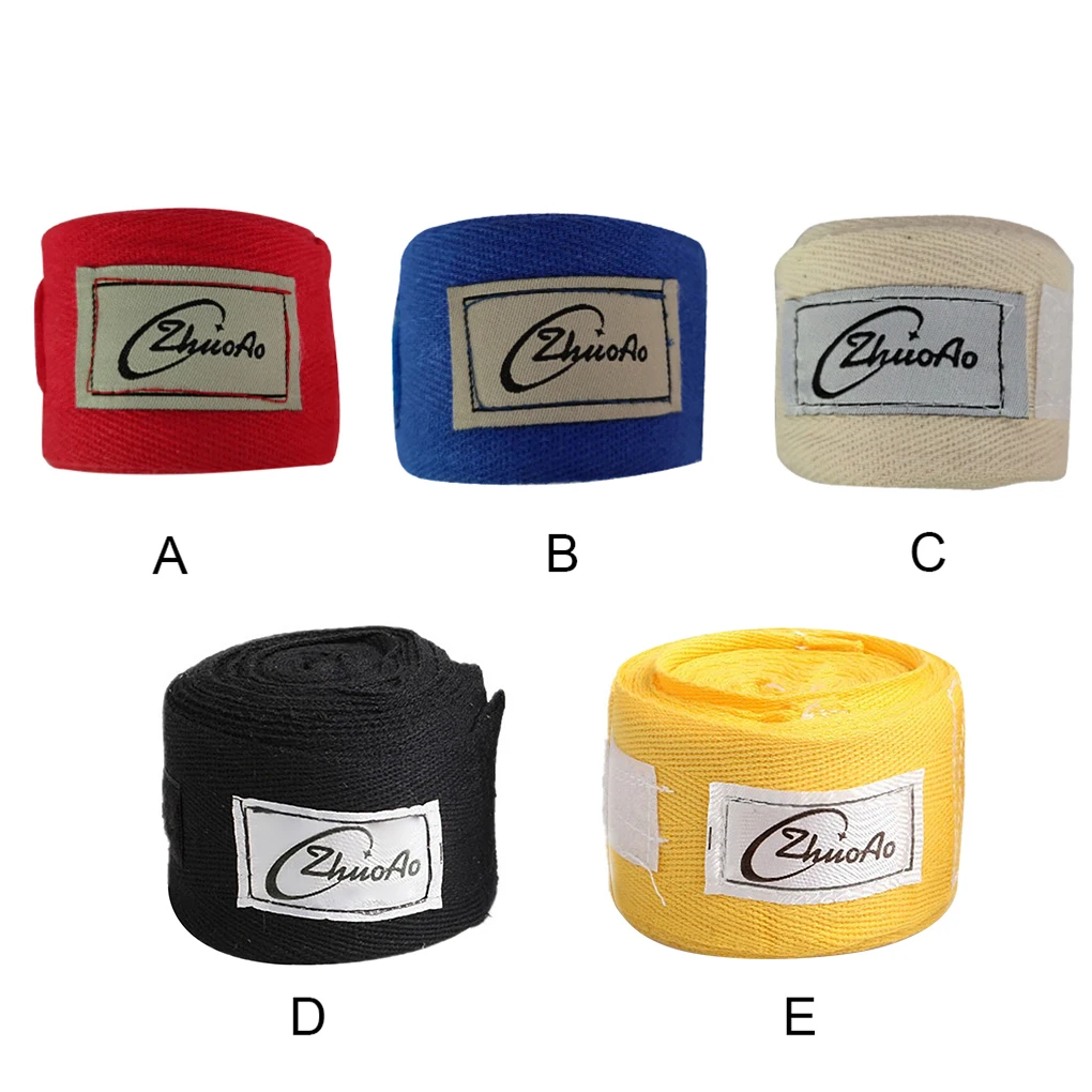 

Бандаж боксерский хлопковые поглощающие Пот спортивные тренировочные бандажи Sanda Muay Thai Taekwondo ручные перчатки 5 м рулон