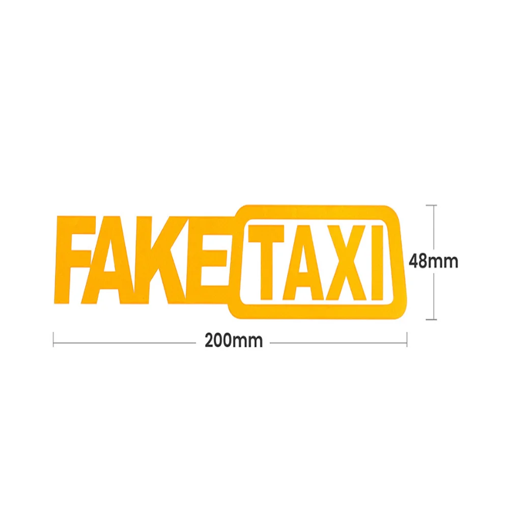 Автомобильная поддельная наклейка TAXI забавная для Volkswagen Vw Golf 5 6 Jetta MK5 MK6 Scirocco CC Passat