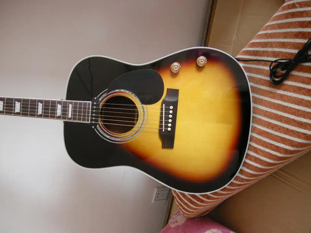 

China guitar factory custom 100% New j160 Acoustic guitar acoustic electric guitar 8YUE31