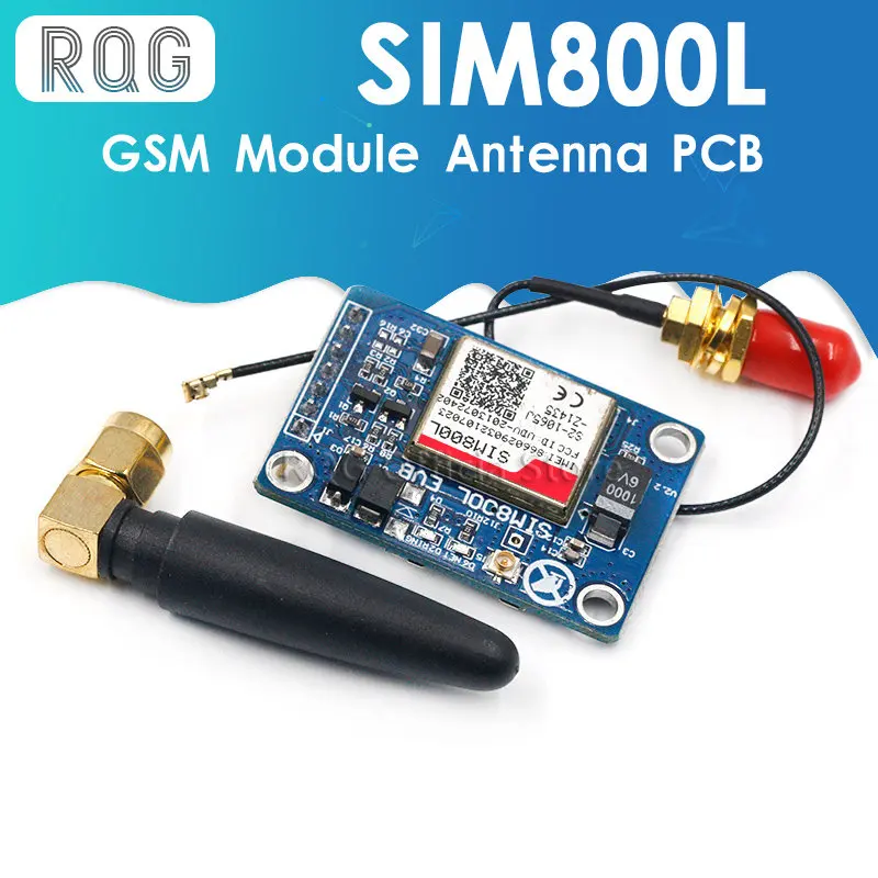 

New SIM800L GPRS GSM Module w/ PCB Antenna SIM Board Quad band for MCU for Arduino