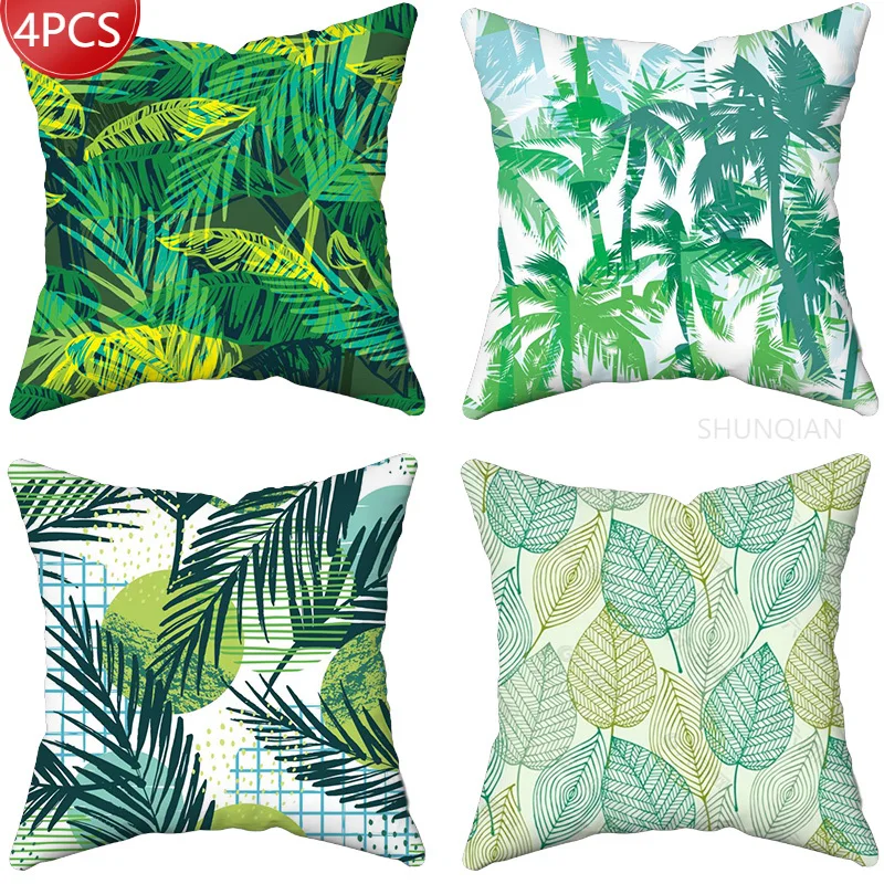 

Fresh color art leaves Series Pillow Gift Home Office Decoration Pillow Bedroom Sofa Car Cushion Cover Pillow Case