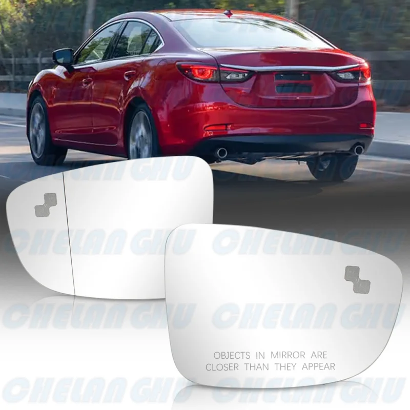 

Для Mazda LHD 6 2017 2018 2019 2020 2021/3 2017 2018 автомобильные аксессуары 1 пара стекол заднего зеркала с подогревом слепых зон
