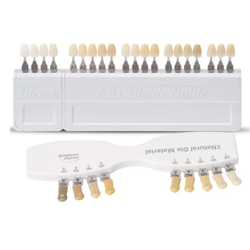 

1Set Dental Teeth Bleach Shade Guide Ivoclar Vivadent 9/20 Cold Light Teeth Bleaching Dental Plate Teeth Whitening