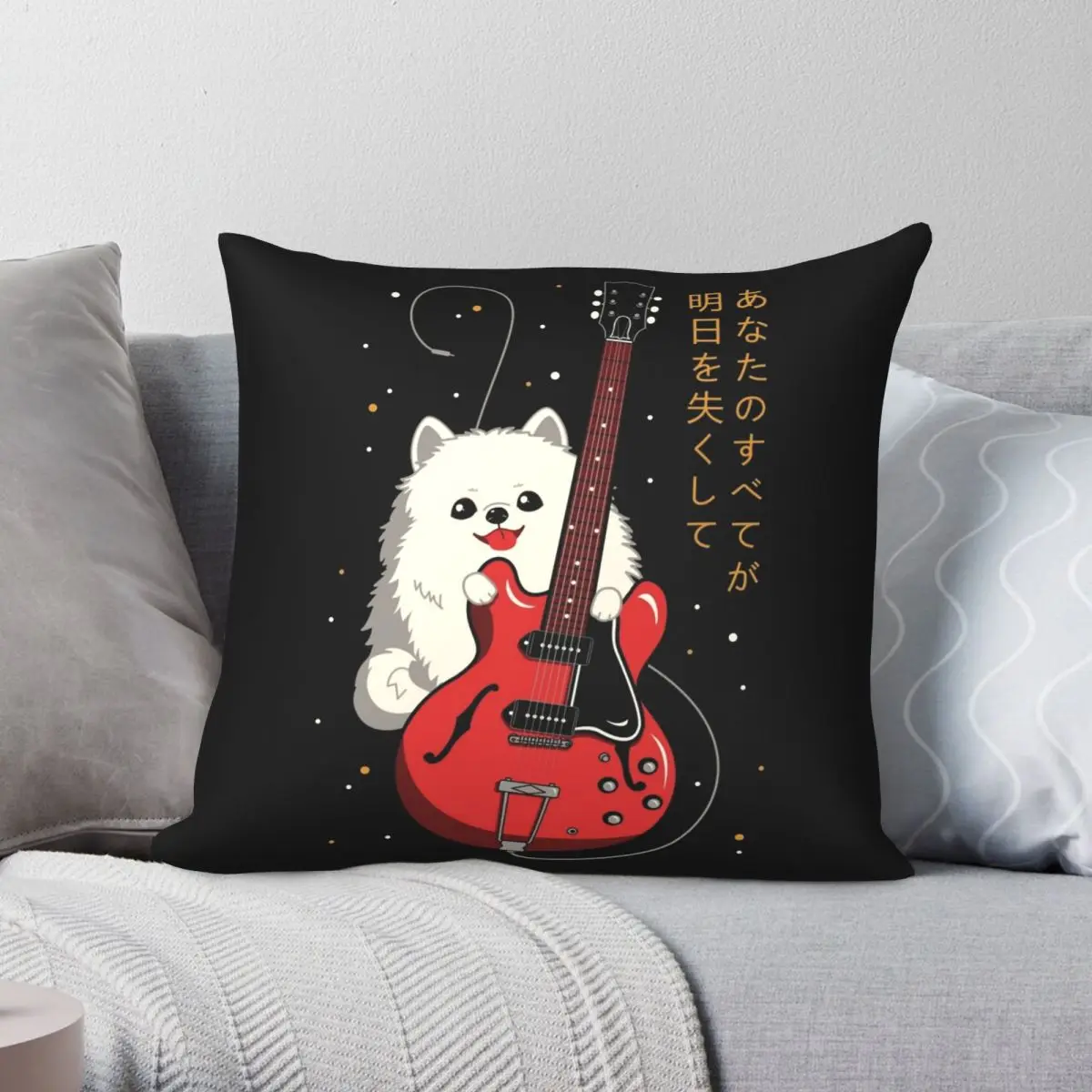 Квадратная наволочка Fuyu No Hanashi из полиэстера и льна