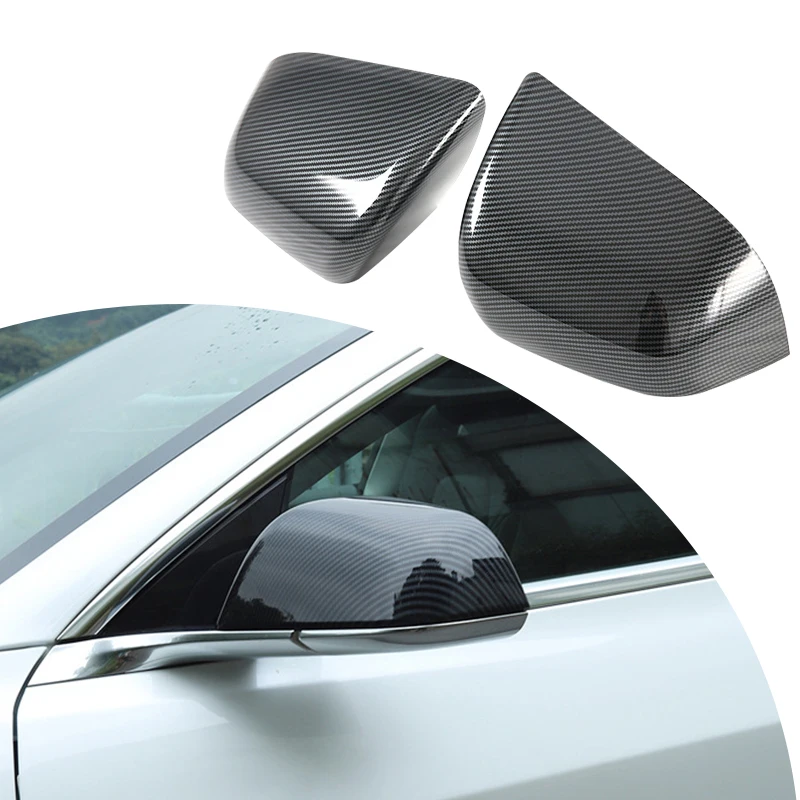 Купи Car Rear View Side Mirror Cover Trim Door Side Rear View Mirror Shell Replacement For Tesla Model Y Auto Exterior Accessories за 870 рублей в магазине AliExpress