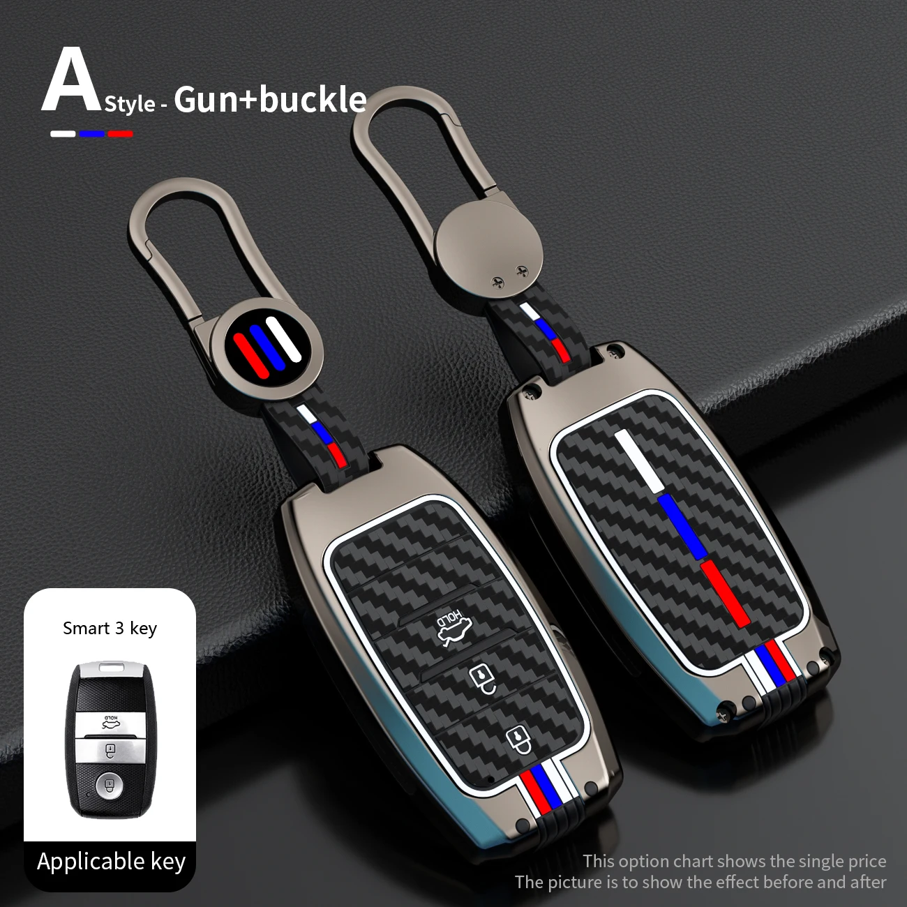 

Умный металлический кожаный чехол для автомобильного ключа с 3 кнопками, оболочка для ключей Landwind X7 X5, защитный держатель для ключей, оболоч...