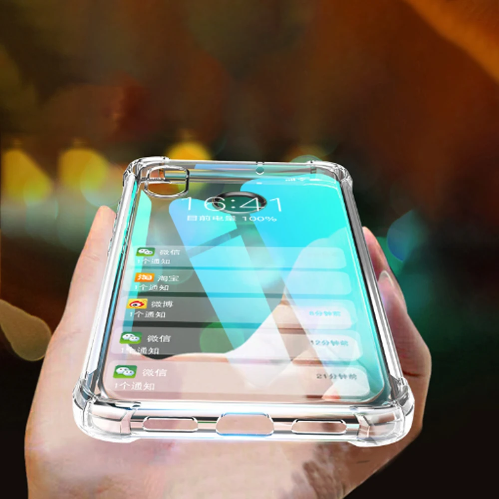 

Luxury Shockproof Phone Case For Xiaomi Mix2S Mix3 For hongmi 7 7A K20/K20Pro Note7/Note7Pro Silicone Case Transparent Back Case