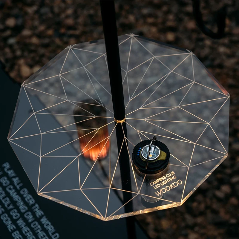 Уличный круглый стол для кемпинга акриловый светящийся подходит лампы Goalzero