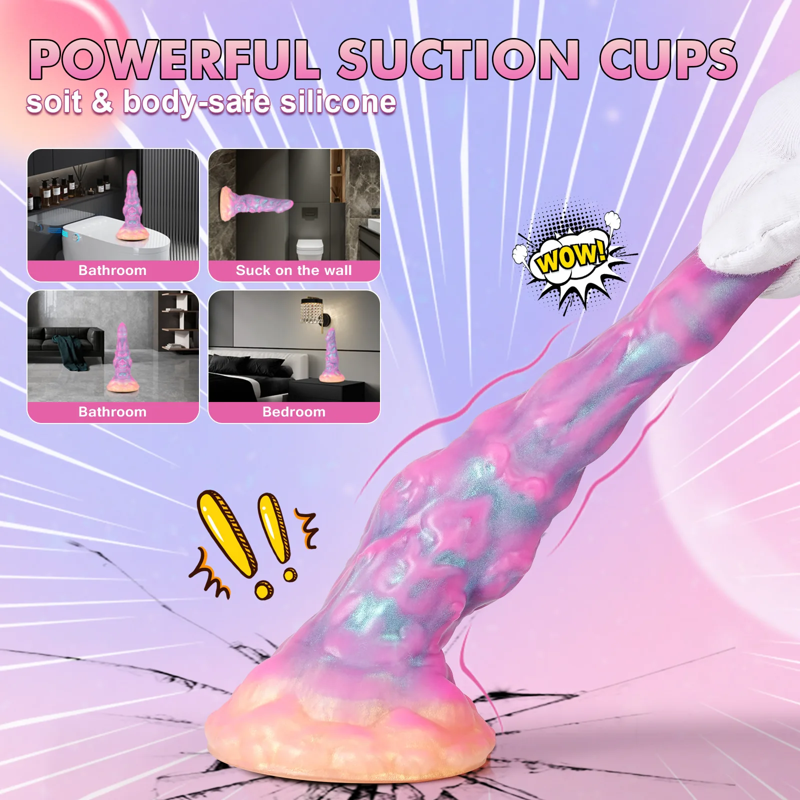 Фото Перламутровая анальная пробка для женщин Monster Dildo Dongs Мягкая силиконовая анальная пробка G-spot Расширитель ануса Расширитель Buttplog Deeldo Gode Dilldoo №5