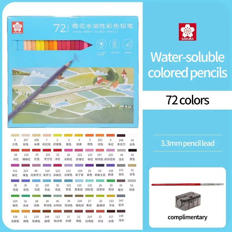 

SAKURA Artist Цветные Карандаши 48/72 цветов