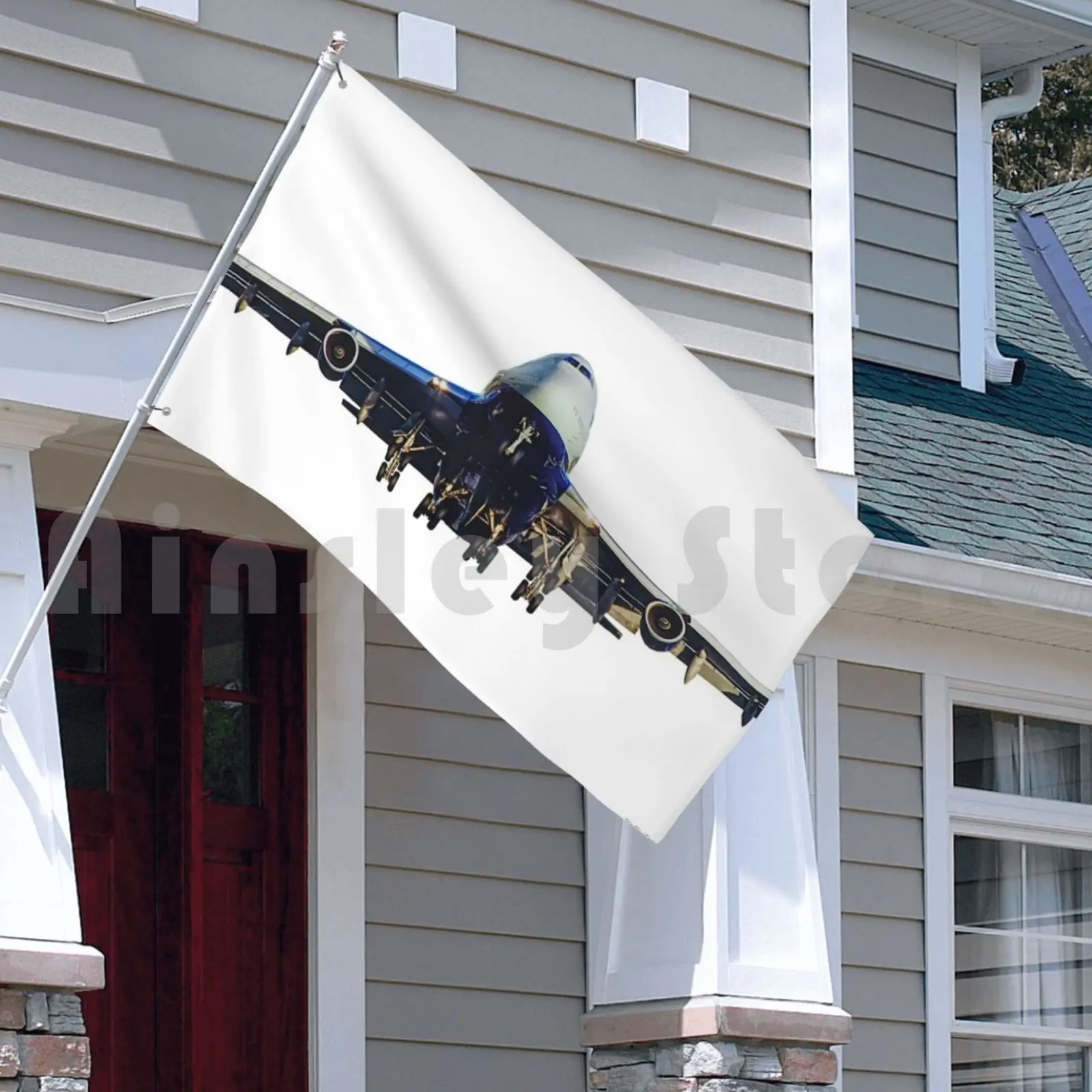 Большой самолет для путешествий в аэропорту праздничный уличный декор флаг