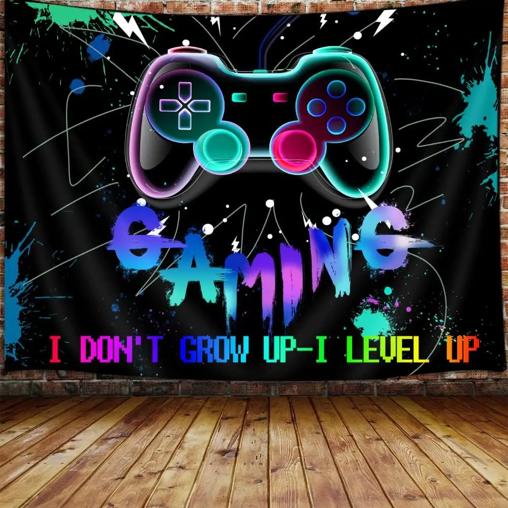 Игровой гобелен для мальчиков комнатный Настенный декор видеоигр гобелены