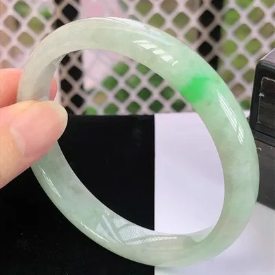 Ювелирные изделия zheru браслет из натурального бирманского нефрита 54 мм-62 мм