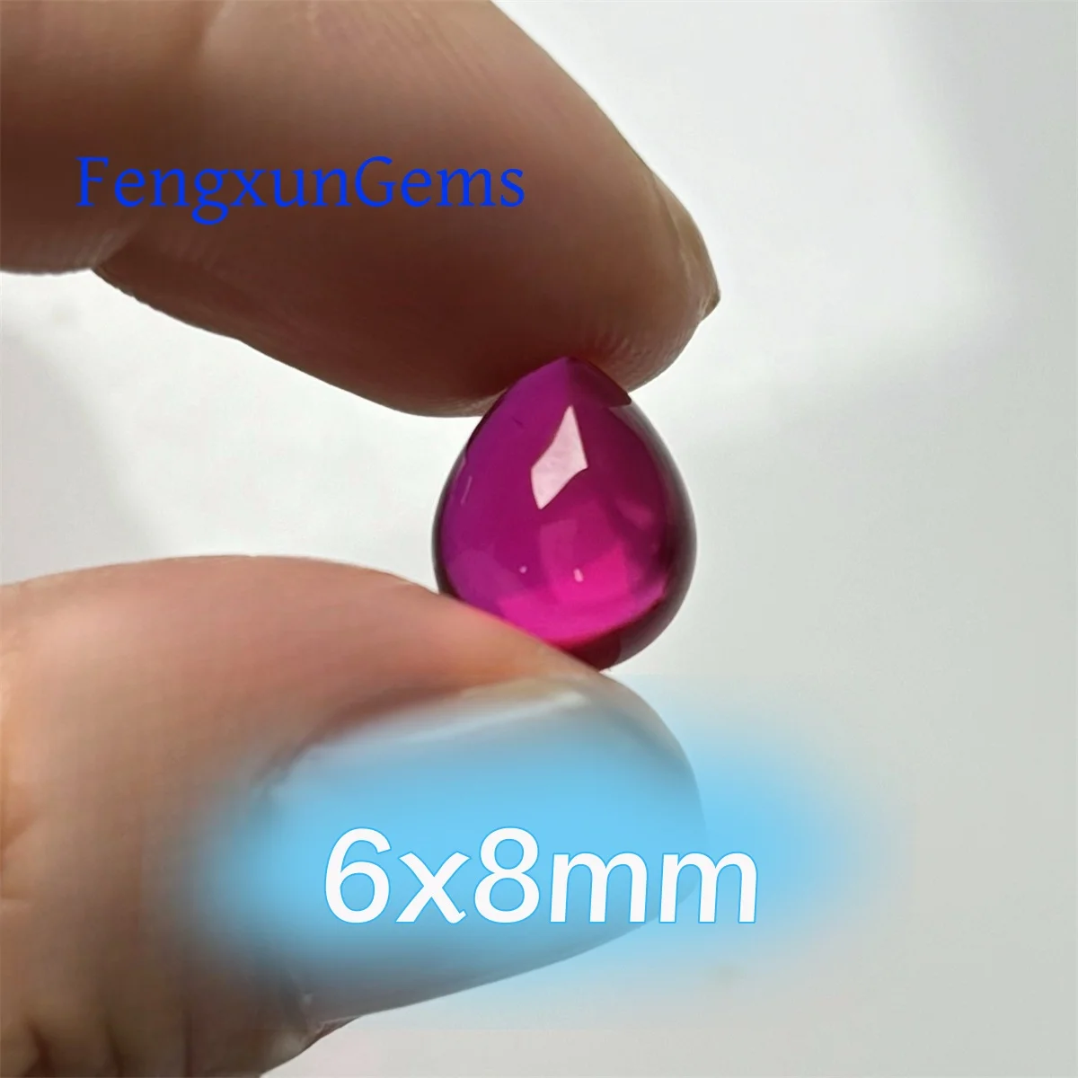 Горячее! !! Кроваво-красный корунд 3x5 ~ 18x25 мм 1/3/5 шт. Грушевидная форма Кабошон с