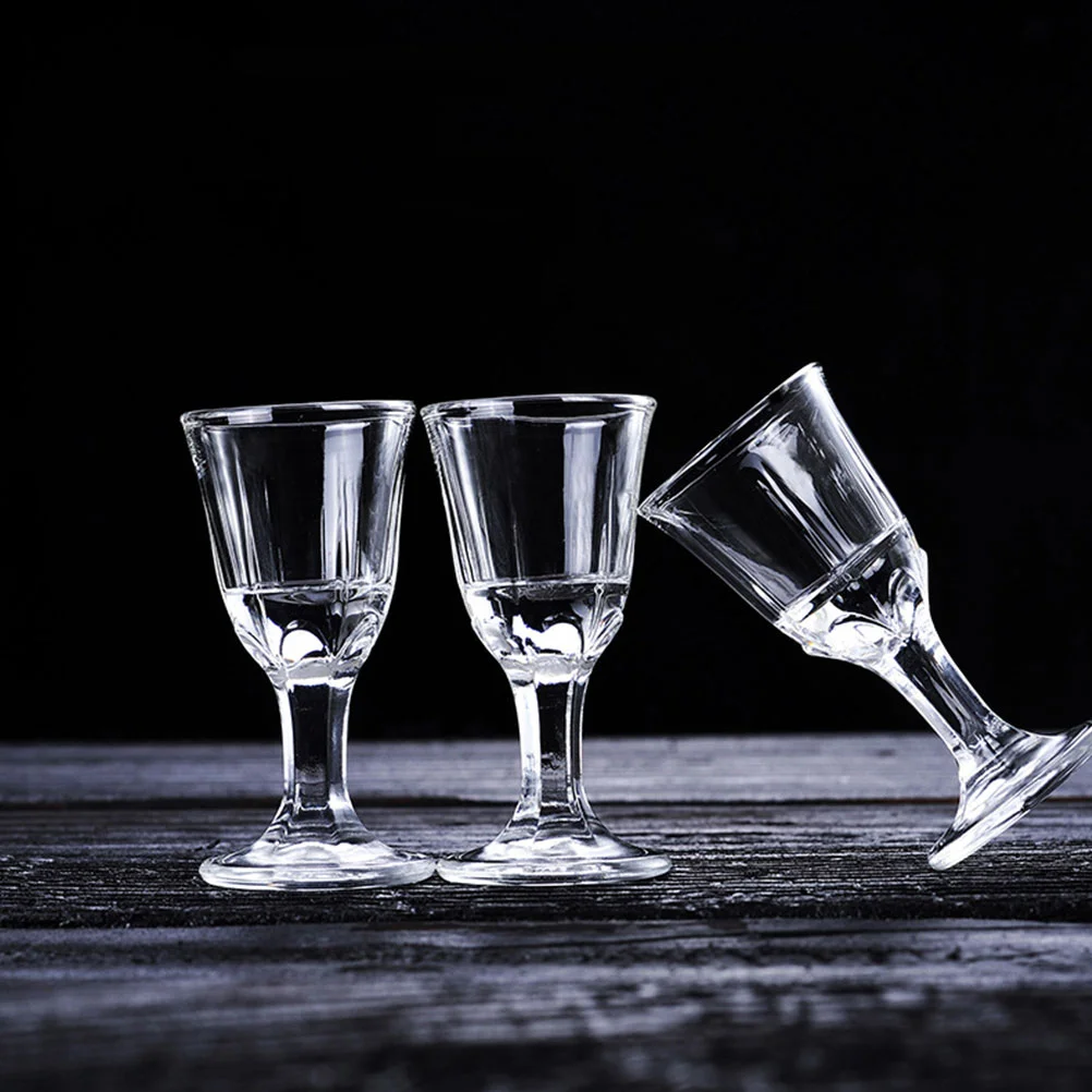 10 шт. белые стеклянные пивные чашки Highball Goblet Shot виски кружки мл маленькие