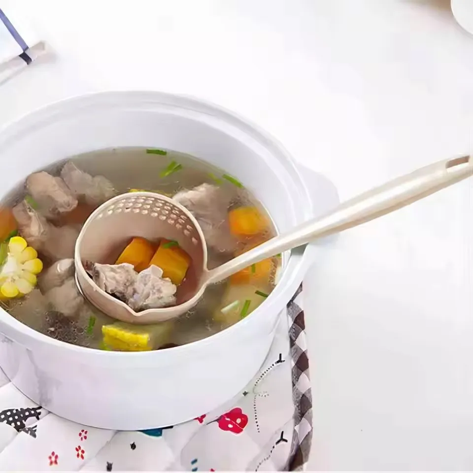 Skimmer De Filtro E Colher Longa Multifuncional Sopa Talheres Cozinha 2 Em 1 Venda Quente ложка для горячей кастрюли