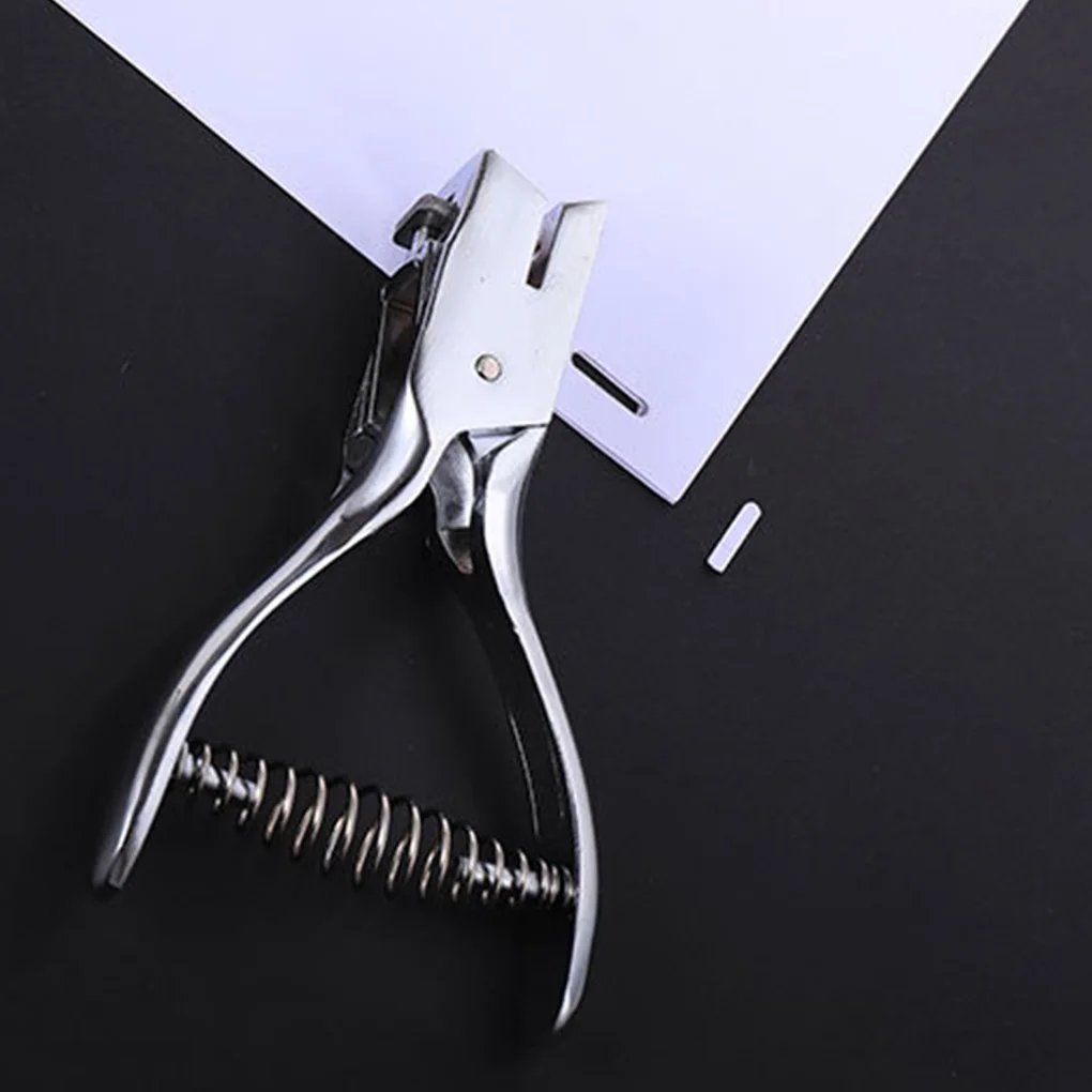 

Manual Holes Puncher Handheld Portable Badge ID Card Photo Document Punching Tools Scrapbooking Accessory Home School