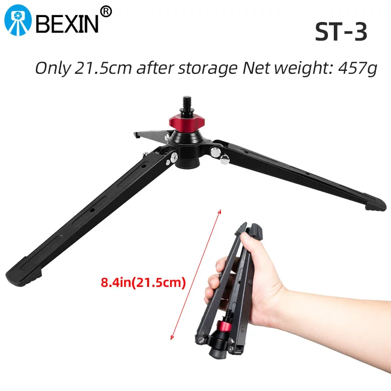 

Tripod Support Bracket SLR Camera Bracket Mini Desktop Photography Tripod Base 3/8 Inch Adapter Monopod Aluminum Alloy Bracket