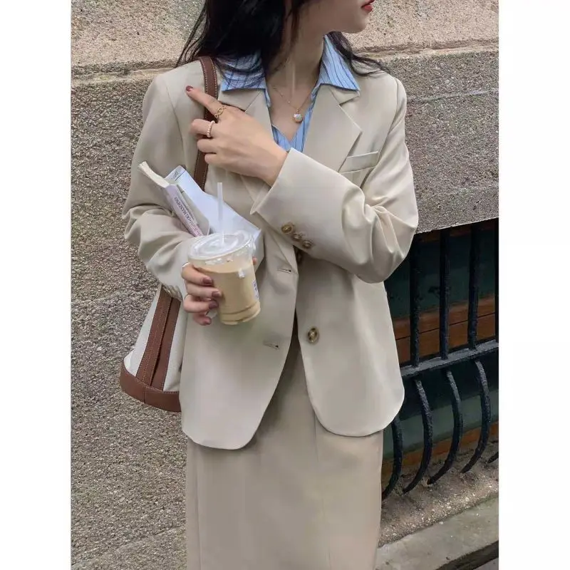 Women's Clothing Commuting Small Suit Jacket 2023 Spring Autumn Korean Fashion Casual Short Professional Suits Blazers