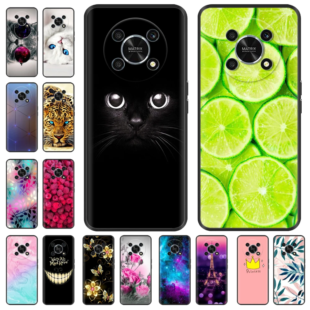 

For Honor Magic 4 Lite Case Magic4 Silicone Soft Black Cover for Huawei Honor Magic4 Lite 5G Cover Magic4 Pro TPU Coque Cases