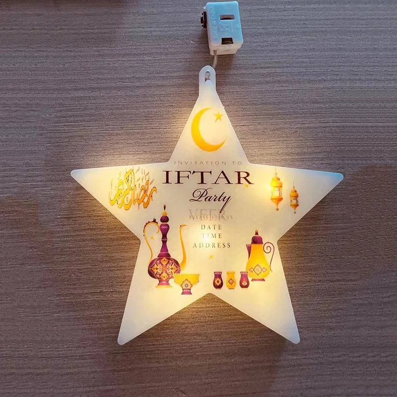 

2023 Eid Mubarak LED Night Light Table Lamps Bedroom Cute Baby Room Gifts Decor Moon Lamp Ramadan Muslim Decorations for Home