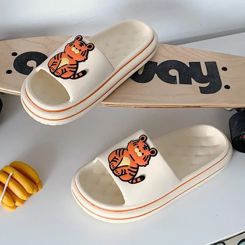 

Women Men's Summer Slippers Beach Slides Platform Sandals Flip Flops Panda Tiger Thick Soled Home Outdoor Boys Girls Bath Shoes