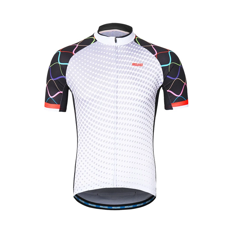 

Cycling Jersey Men Short-sleeved Suit Pocket MTB Bike Suit Top Summer Sweating Breathable Thin Breathable Quick Dry Perspiration