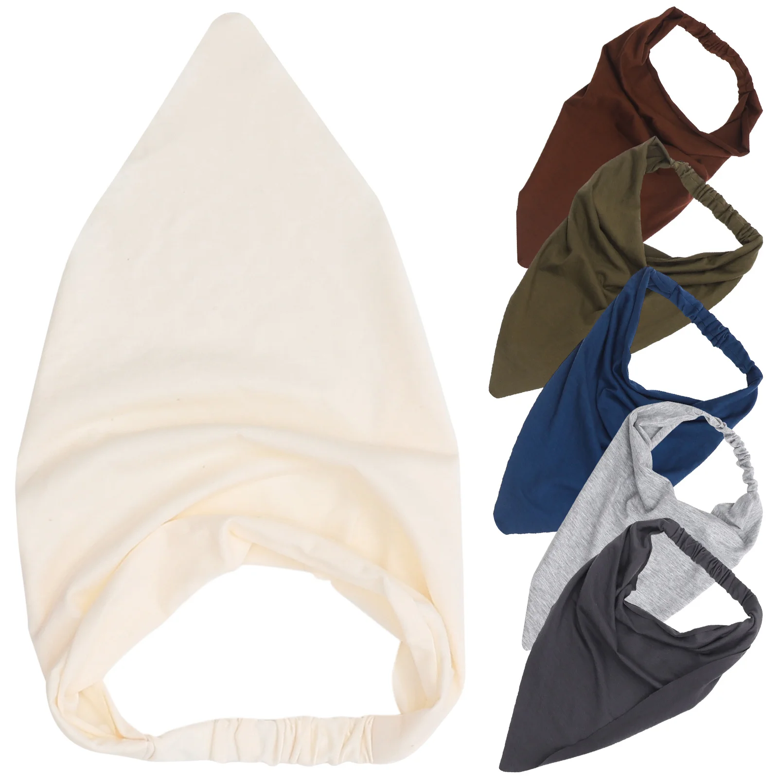 

6pcs Hair Scarves Women Hair Bandanas Elastic Head Kerchief Women Girls Headdress