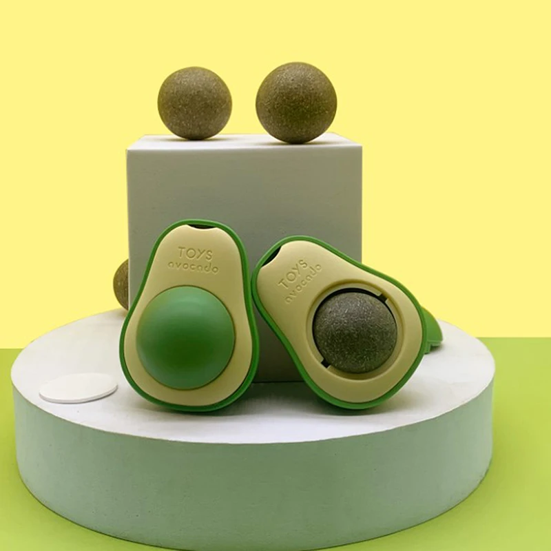 Лижущая игрушка для кошек наклейка на стену стильная авокадо - Цена: 53.79